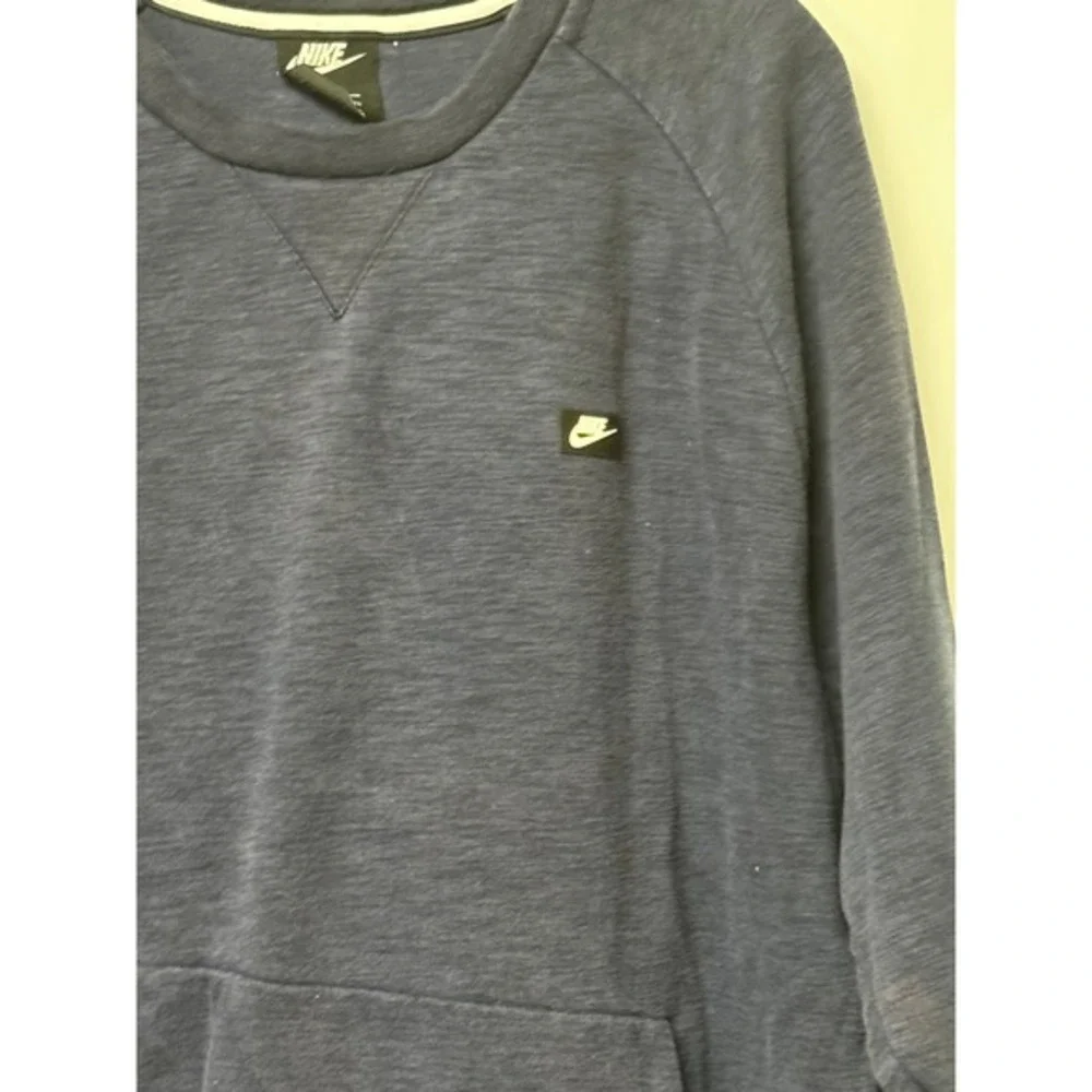 Nike Mens XXL‎ Sweatshirt Blue Long Sleeve Crew Neck Pullover Pocket